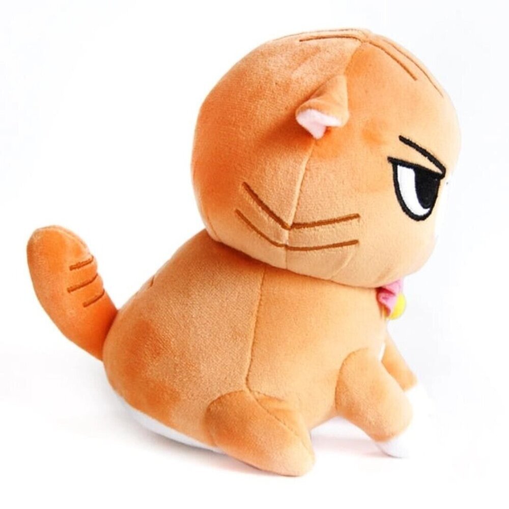 Angry Cat Plush - Orange Tabby - with Spirit Fox Hat that Fits Real Cats! - Picture 3 of 8